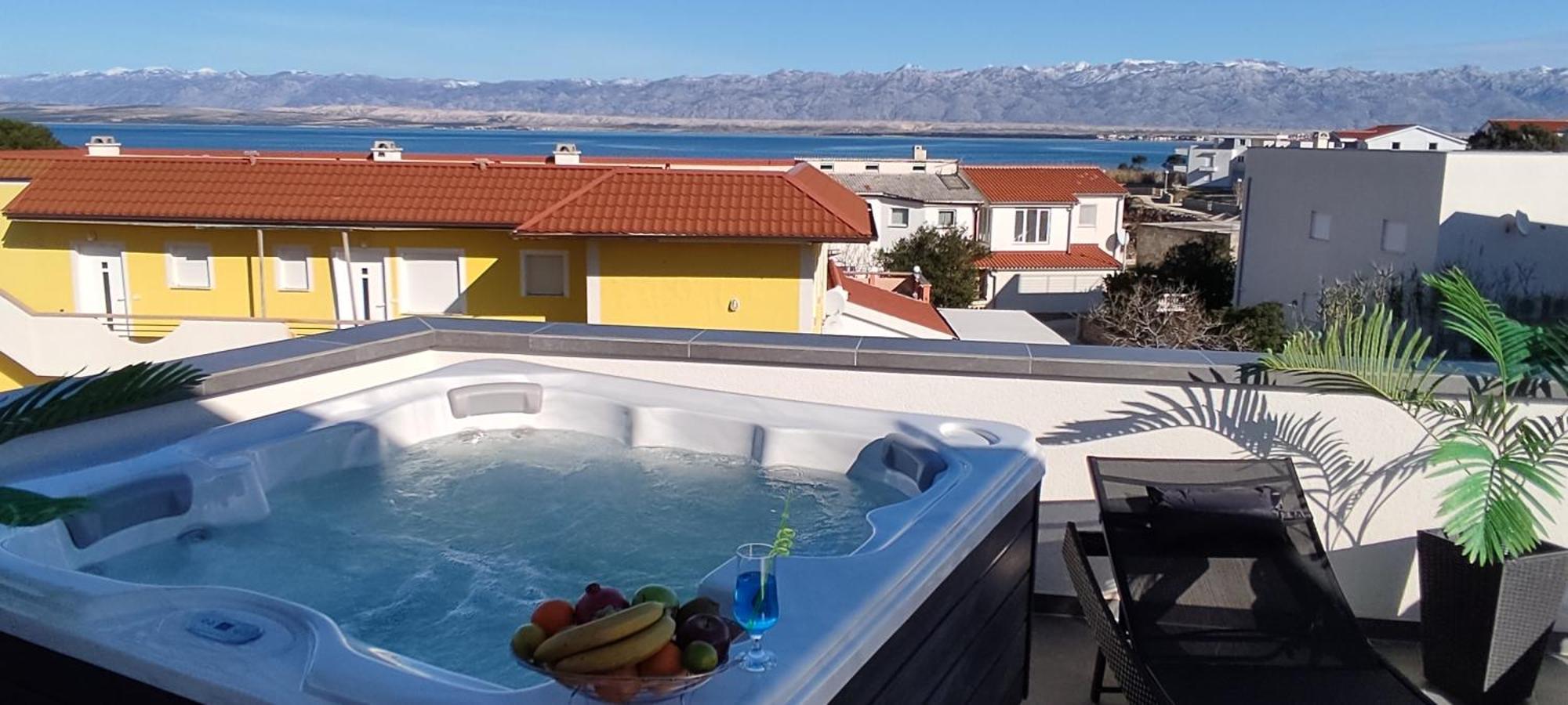 Luxurioeses Penthouse Welle Mit Whirlpool, Grill Und Meerblick Vir Eksteriør bilde